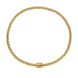 FOPE 18K Yellow Gold Flex'It EKA 0.03cttw Diamond Necklace