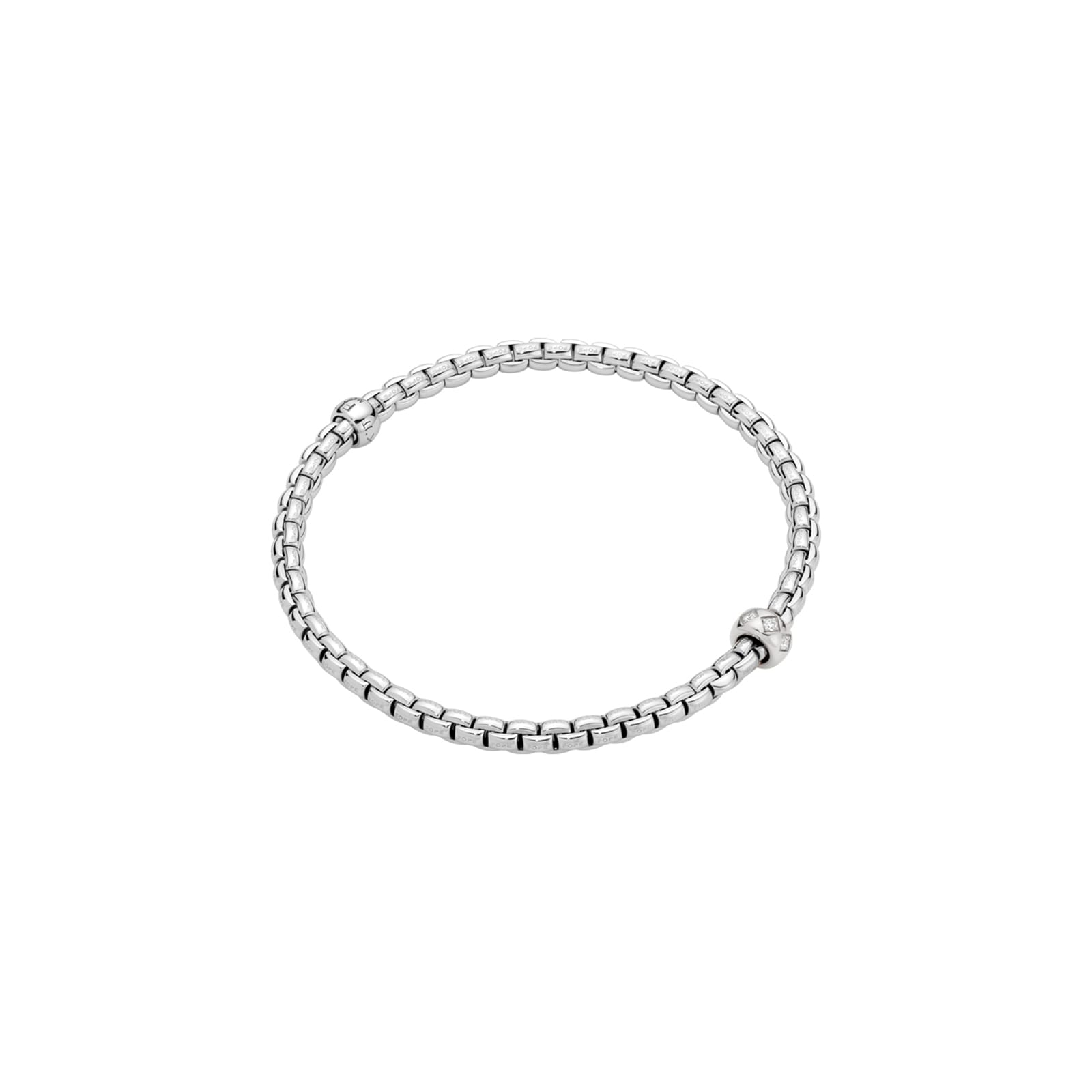 18ct White Gold Eka Flex'it 0.12ct Diamond Bracelet