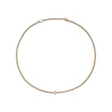 FOPE 18ct Rose Gold Eka 0.12ct Diamond Necklace