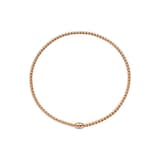 FOPE 18ct Rose Gold Eka Flex'it 0.01ct Diamond Necklace