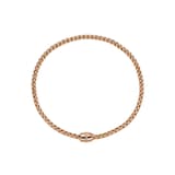 FOPE 18ct Rose Gold Eka Flex'it 0.03ct Diamond Necklace