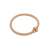 FOPE 18ct Rose Gold Flex'it Brown Sapphire & 1.21ct Diamond Bracelet