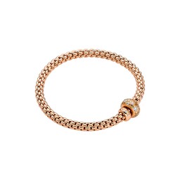 37251921 - 18ct Rose Gold Flex'it 1.21ct Brown & White Diamond Bracelet