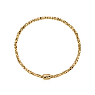 FOPE 18ct Yellow Gold Eka Flex'it 0.03ct Diamond Necklace