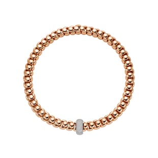 FOPE 18ct Rose Gold Luna 18ct Rose Gold 2.07ct Diamond Necklace