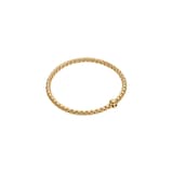 Fope 18ct Yellow Gold Eka Flex'it 0.01ct Black Diamond Bracelet - Size Medium