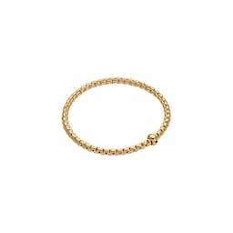 37251937 - 18ct Yellow Gold Eka Flex'it 0.01ct Black Diamond Bracelet - Size Medium