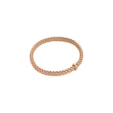 Fope 18ct Rose Gold Vendome Flex'it 0.01ct Black Diamond Bracelet - Size Large