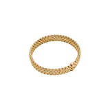 Fope 18ct Yellow Gold Panorama Flex'it 0.01ct Black Diamond Bracelet - Size Extra Large