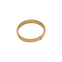 37251940 - 18ct Yellow Gold Panorama Flex'it 0.01ct Black Diamond Bracelet - Size Extra Large