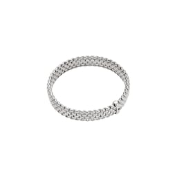 37251941 - 18ct White Gold Panorama Flex'it 0.01ct Black Diamond Bracelet - Size Large