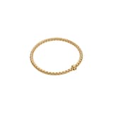 Fope 18K Yellow Gold Eka Flex'it 0.01cttw Black Diamond Bracelet - Size Extra Large