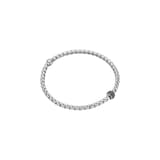 Fope 18K White Gold Eka Flex'it 0.20cttw Black Diamond Bracelet - Size Extra Large