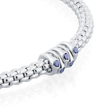 Fope Exclusive Fope Prima X Mappin & Webb 18ct White Gold Blue Sapphire Bracelet