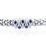 Fope Exclusive Fope Prima X Mappin & Webb 18ct White Gold Blue Sapphire Bracelet