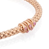 Fope Exclusive Fope Prima X Mappin & Webb 18ct Rose Gold Pink Sapphire Bracelet