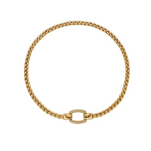 Fope 18ct Yellow Gold Eka Flex'it 0.65ct Diamond Pavé Necklace