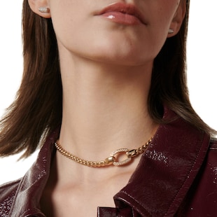 Fope 18ct Yellow Gold Eka Flex'it 0.65ct Diamond Pavé Necklace