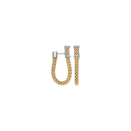 37252016 - 18ct Yellow Gold Eka Flex'it Diamond Hoop Earrings