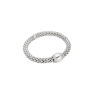 Fope 18ct White Gold Love Nest Diamond Bracelet - Size Medium