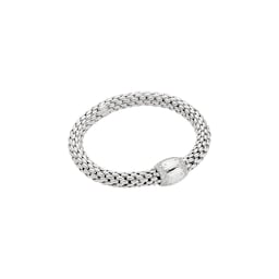 37252017 - 18ct White Gold Love Nest Diamond Bracelet - Size Medium