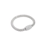 Fope 18ct White Gold Love Nest Pave Diamond Bracelet - Size Medium