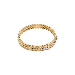 37252034 - 18ct Yellow Gold Panorama Diamond Bracelet - Size Medium