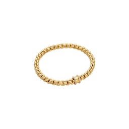 37252042 - 18ct Yellow Gold Must Have Flex'it Diamond Barrel Bracelet - Size Medium
