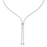 Fope 18ct White Gold Essentials Diamond Lariat Necklace