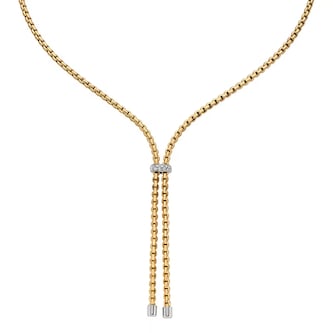 Fope 18K Yellow Gold Essentials Diamond Lariat Necklace Fope 18K Yellow Gold Essentials Diamond Lariat Necklace