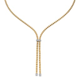37252048 - 18ct Yellow Gold Essentials Diamond Lariat Necklace