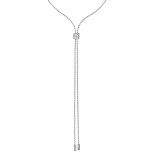 Fope 18ct White Gold Aria 0.48ct Pavé Diamond Slider Necklace