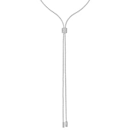 37252049 - 18ct White Gold Aria 0.48ct Pavé Diamond Slider Necklace