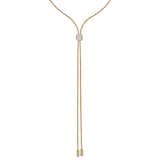 Fope 18ct Yellow Gold Aria 0.48ct Pavé Diamond Slider Necklace