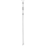 Fope 18ct White Gold Aria Pavé Diamond Lariat Necklace