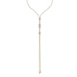 Fope 18ct Yellow Gold Aria Pavé Diamond Lariat Necklace