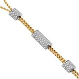 Fope 18ct Yellow Gold Aria Pavé Diamond Lariat Necklace