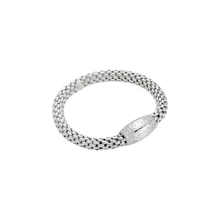 Fope 18ct White Gold Love Nest 2.35ct Diamond Bracelet - Size Medium