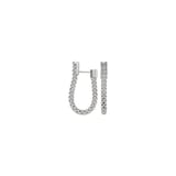 Fope 18ct White Gold Prima Hoop Earrings