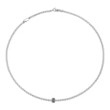 Fope 18ct White Gold Eka 0.20ct Black Diamond Necklace - 45cm