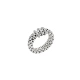 Fope 18ct White Gold Vendome Flex'it 0.23ct Diamond Ring - Ring Size Medium
