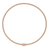 Fope 18ct Rose Gold Prima Flex'it 0.19ct Diamond Necklace