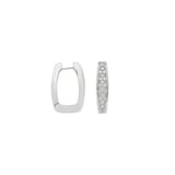 Fope 18ct White Gold Eka 1.40ct Diamond Hoop Earrings
