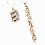 Serafino Consoli 18K Rose Gold 0.77cttw Diamond 7 Row Expandable Pendant Neckace