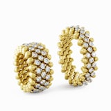 Serafino Consoli 18K Yellow Gold 2.04cttw Diamond 5 Row Expandable Ring