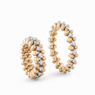 Serafino Consoli 18K Rose & White Gold 0.69cttw Diamond 3 Row Expandable Ring