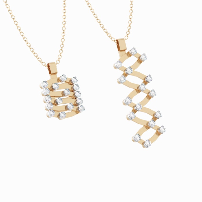 Serafino Consoli 18K Rose & White Gold 0.61cttw Diamond Expandable Pendant Necklace