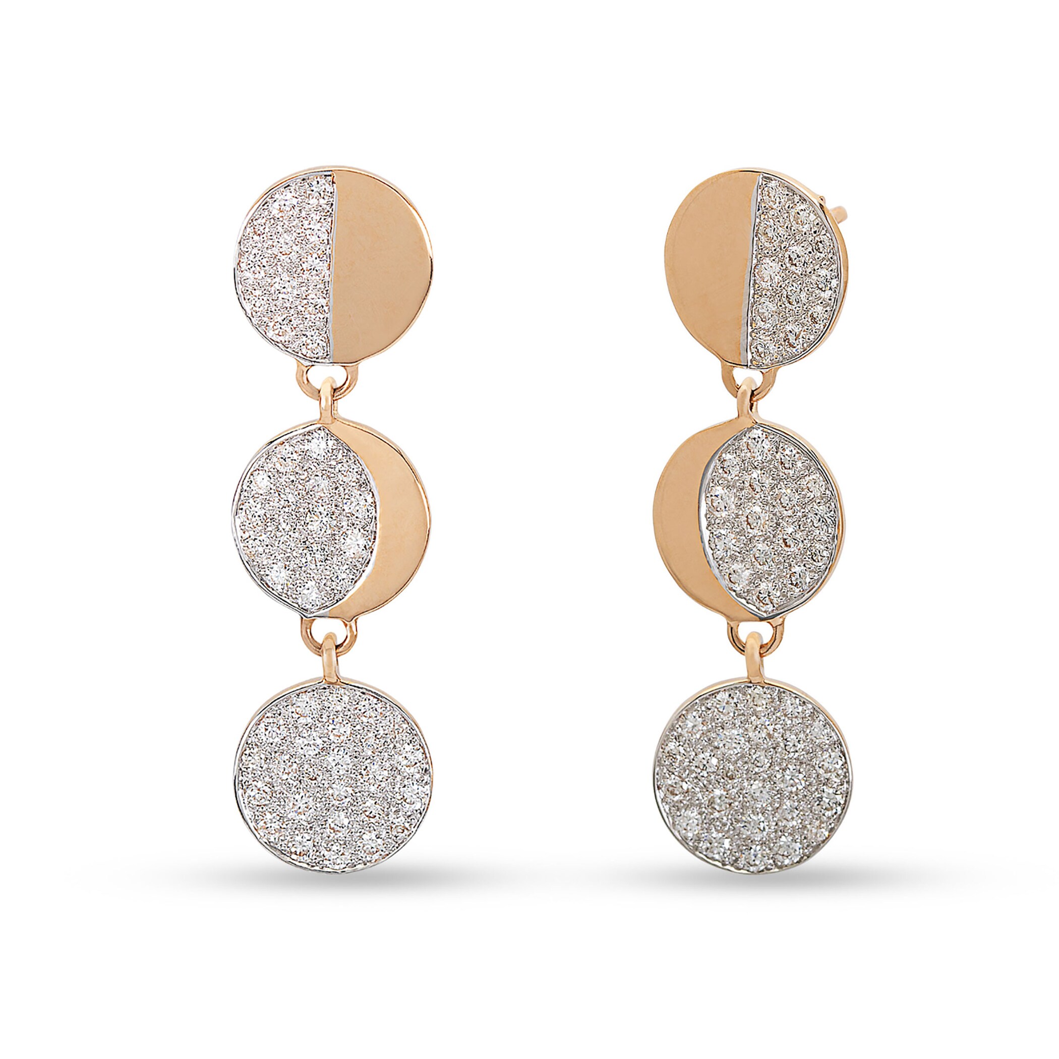 Pamela Love Moon Phase Drop Earrings