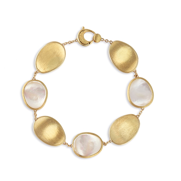 Marco Bicego 18ct Yellow Gold Lunaria Collection Mother of Pearl Bracelet