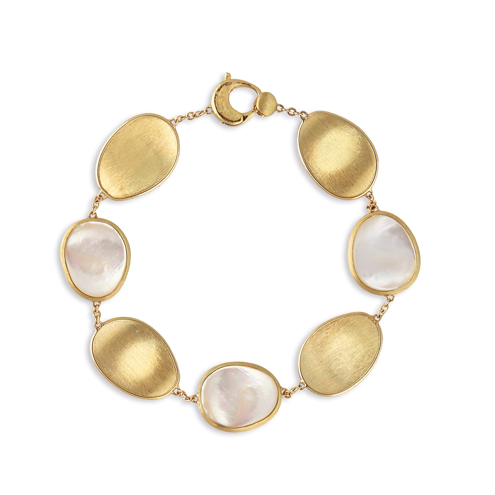 Marco Bicego 18ct Yellow Gold Lunaria Collection Mother of Pearl Bracelet